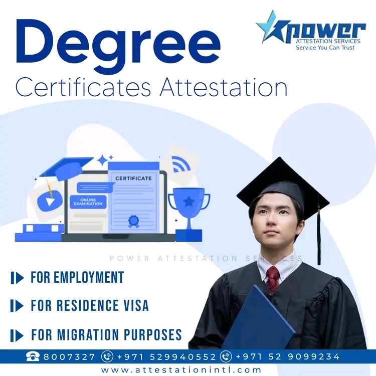 Degree certificate attestation