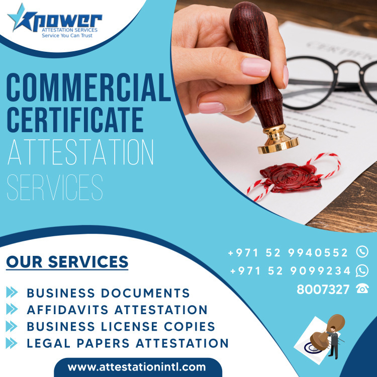 Indian commercial document attestation